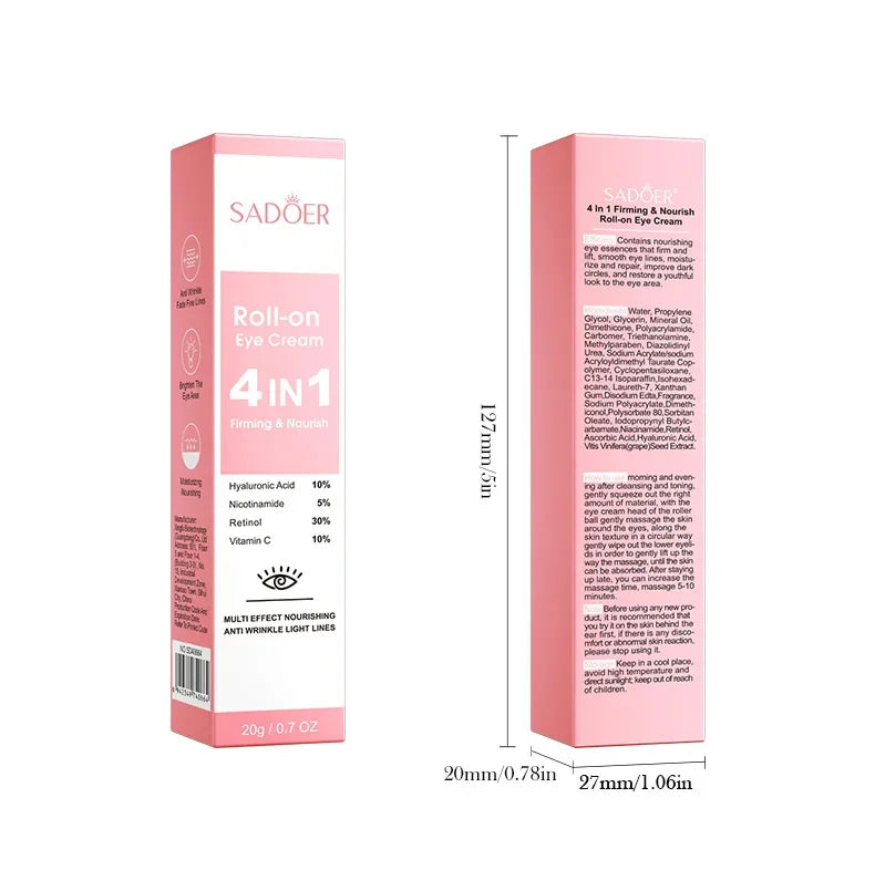 Retinol Anti-Aging Roll-On Eye Cream for Dark Circles - 19