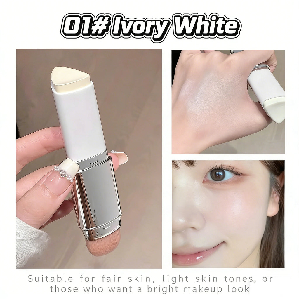 Dual-Ended Foundation Stick with Built-in Blending Brush