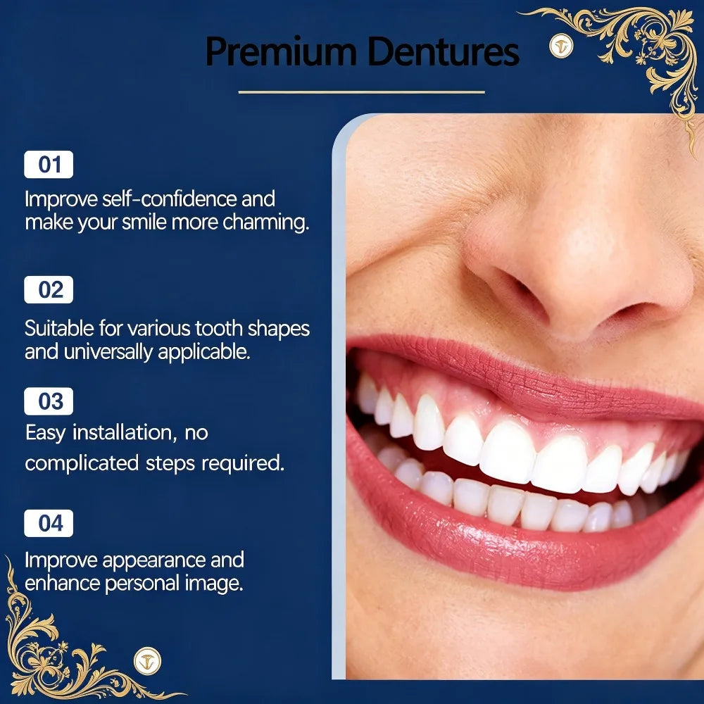 Custom Moldable Temporary Denture Kit for Natural Smile