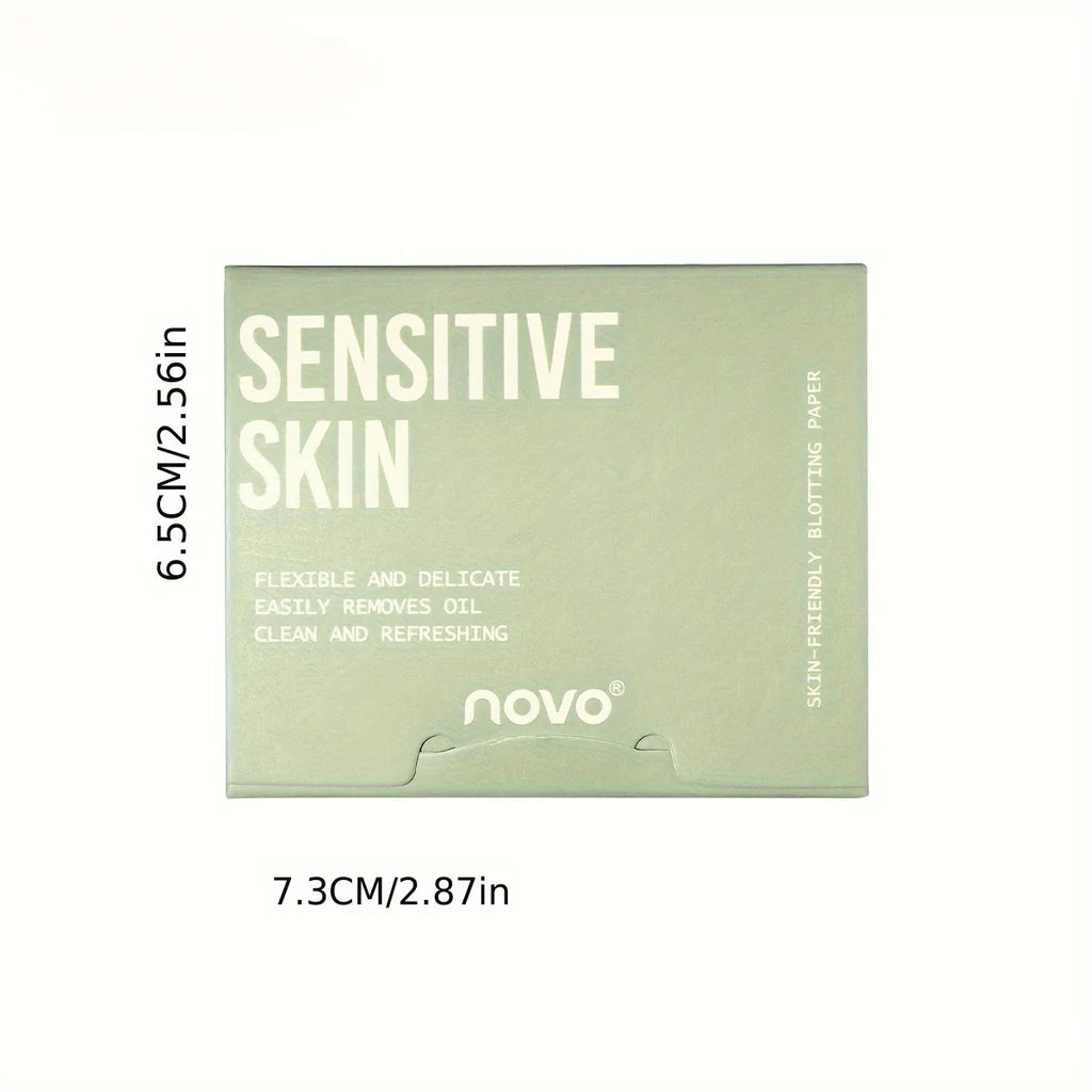 Portable Oil Blotting Sheets with Mirror and Puff