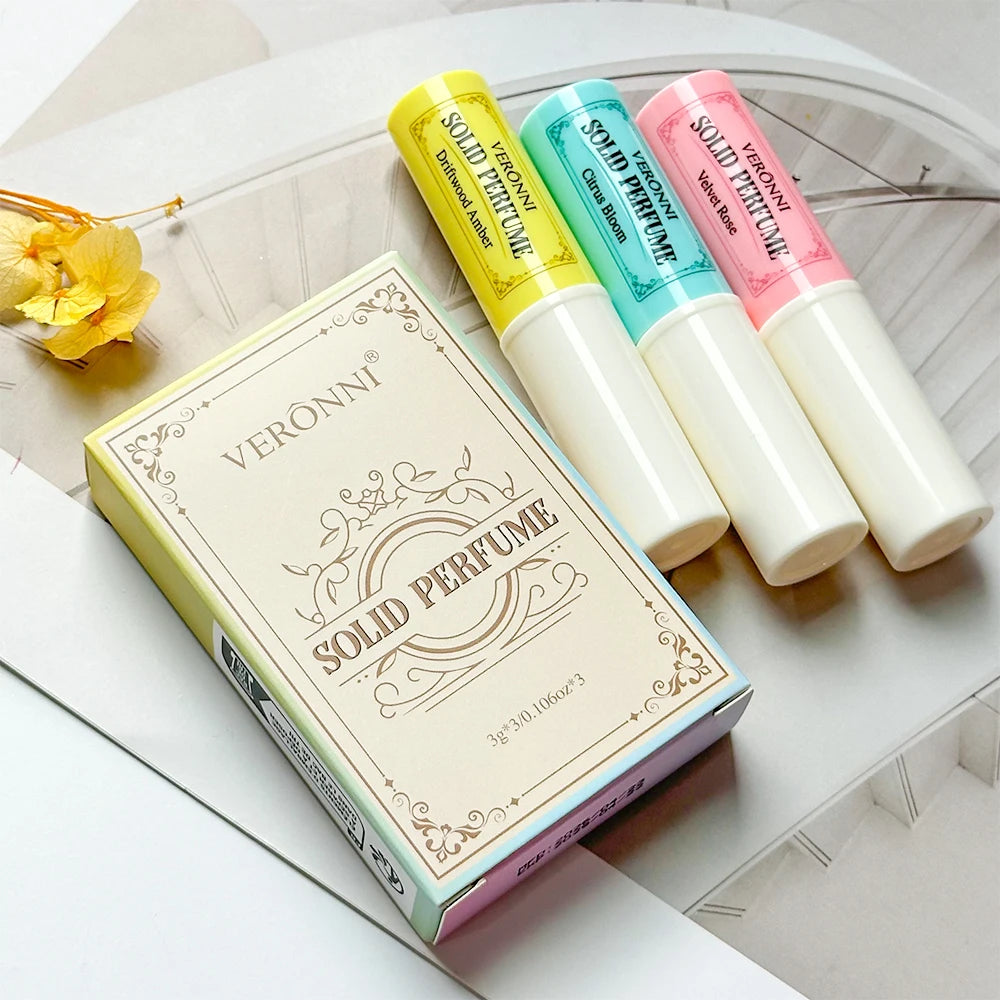 Portable Solid Perfume Stick Set for Long-Lasting Fragrance - 18