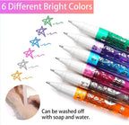 Temporary Glitter Tattoo Art Kit for Kids and Parties
