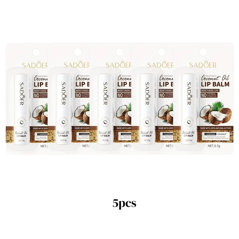 Hydrating Coconut Oil Lip Balm for Daily Moisturizing Care