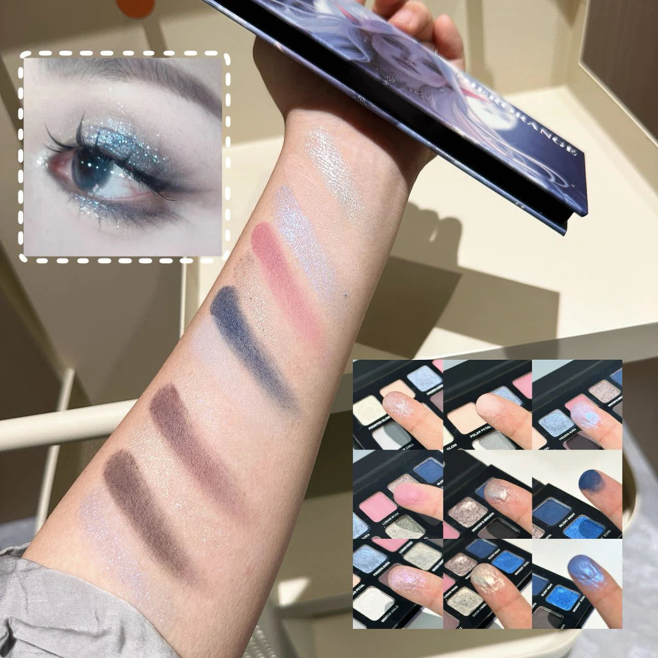 12-Color Shimmer and Matte Eyeshadow Palette
