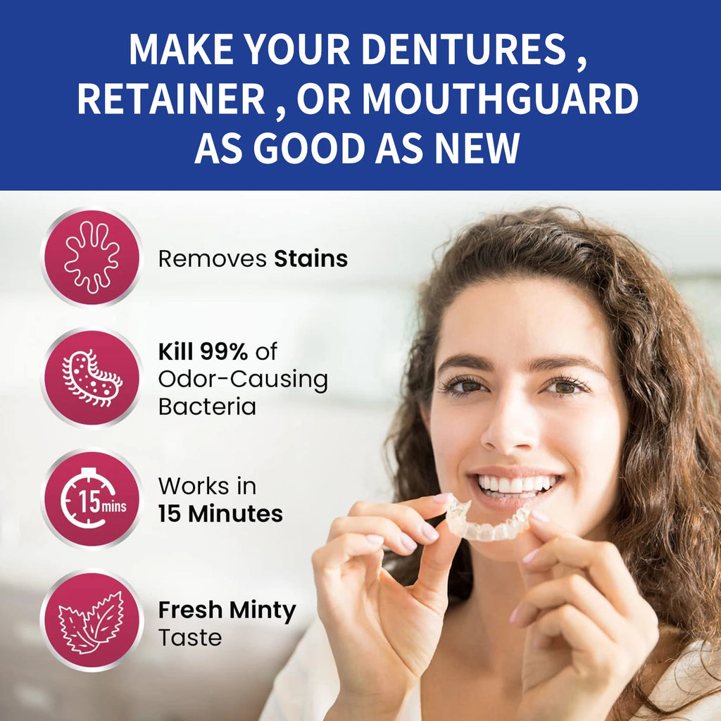 Effervescent Denture and Retainer Cleaning Tablets
