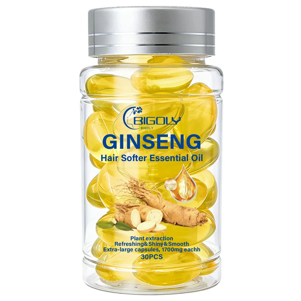 Ginseng Hair Care Serum Capsules for Smooth and Supple Hair