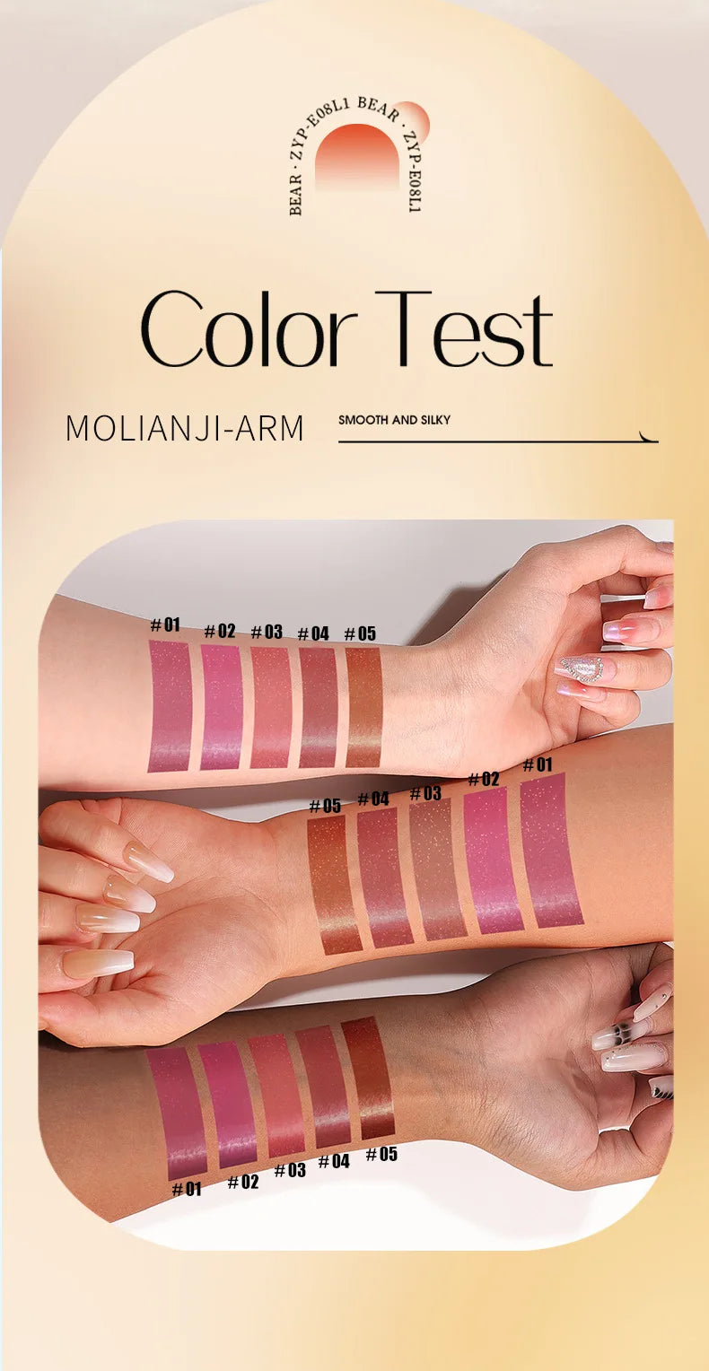 Long-Lasting Pearlescent Color-Changing Lipstick