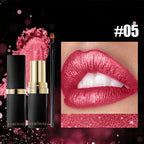 Metallic Pearl Finish Long-Lasting Lipstick