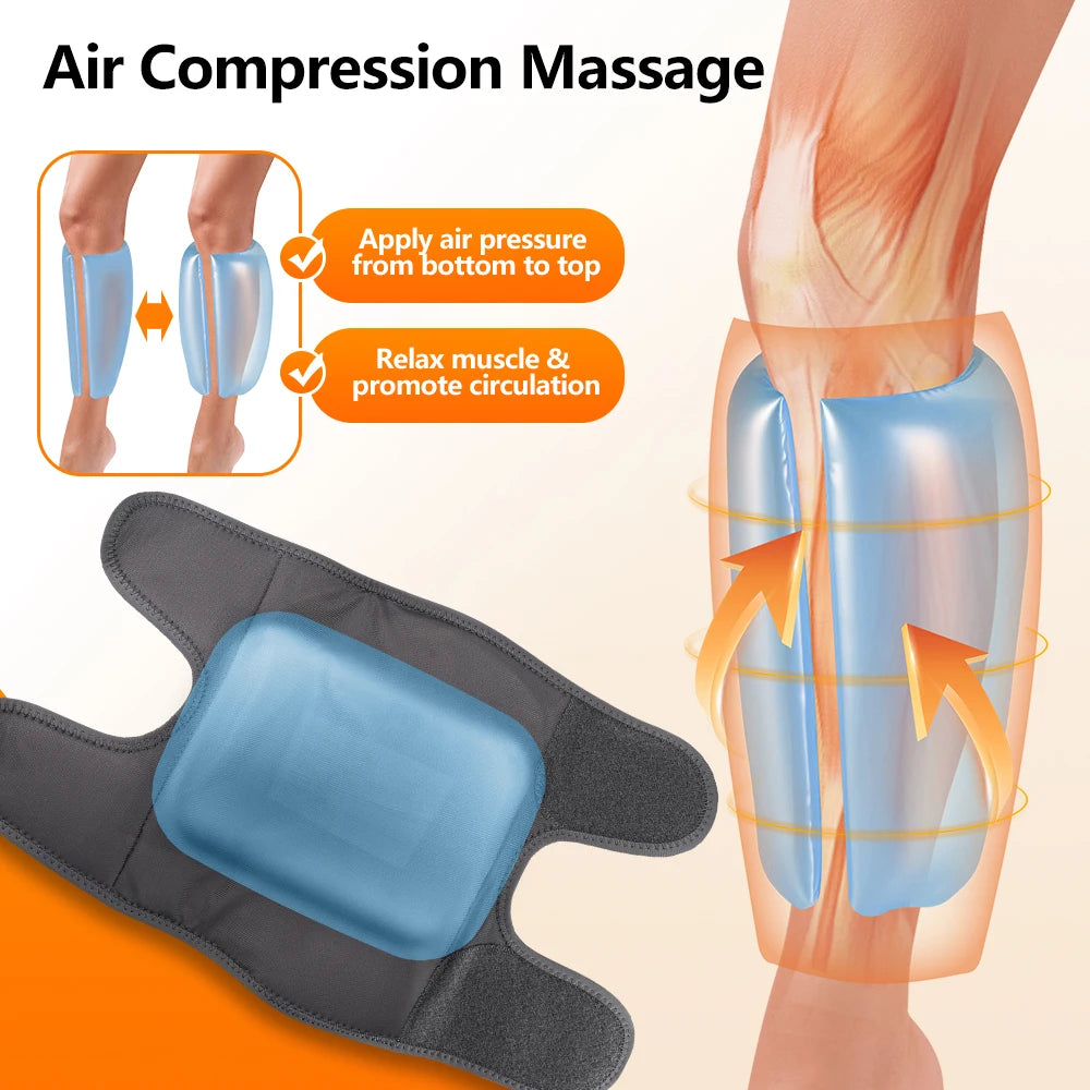 Wireless Heated Calf Compression Massager for Pain Relief