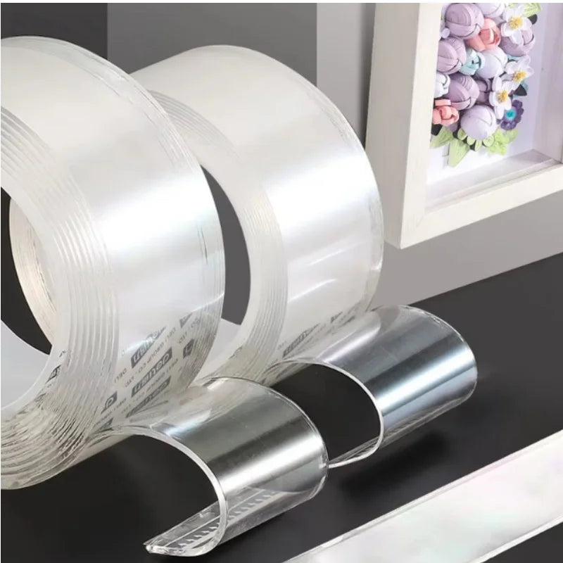 Reusable Transparent Double-Sided Nano Mounting Tape