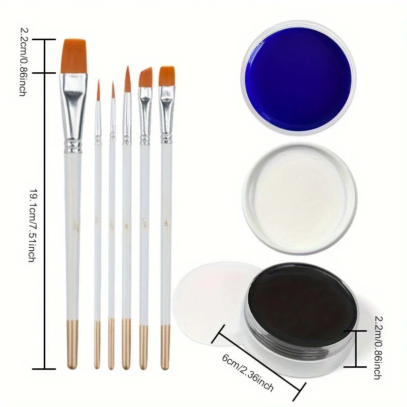 Professional Face and Body Paint Set for Halloween and Costume Makeup