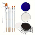 Professional Face and Body Paint Set for Halloween and Costume Makeup
