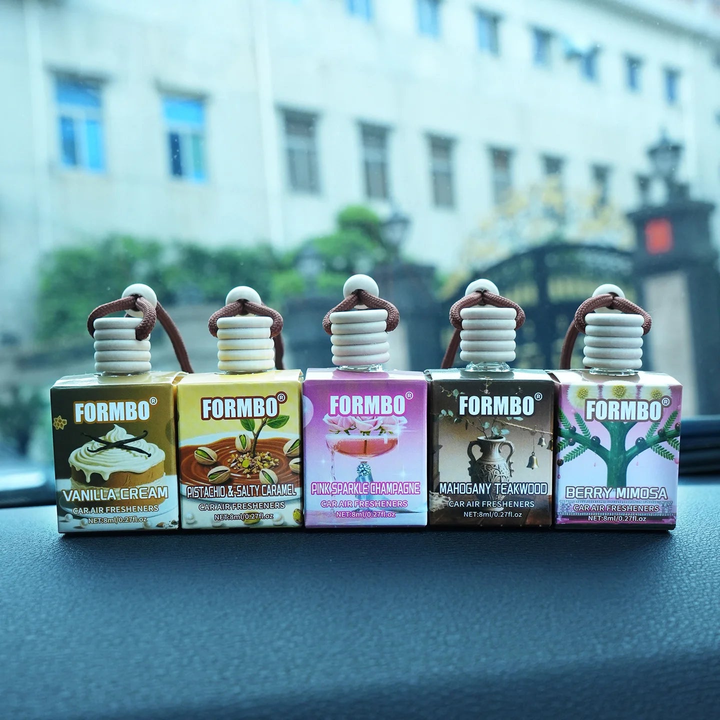 Long-Lasting Hanging Car Air Freshener Set - 21