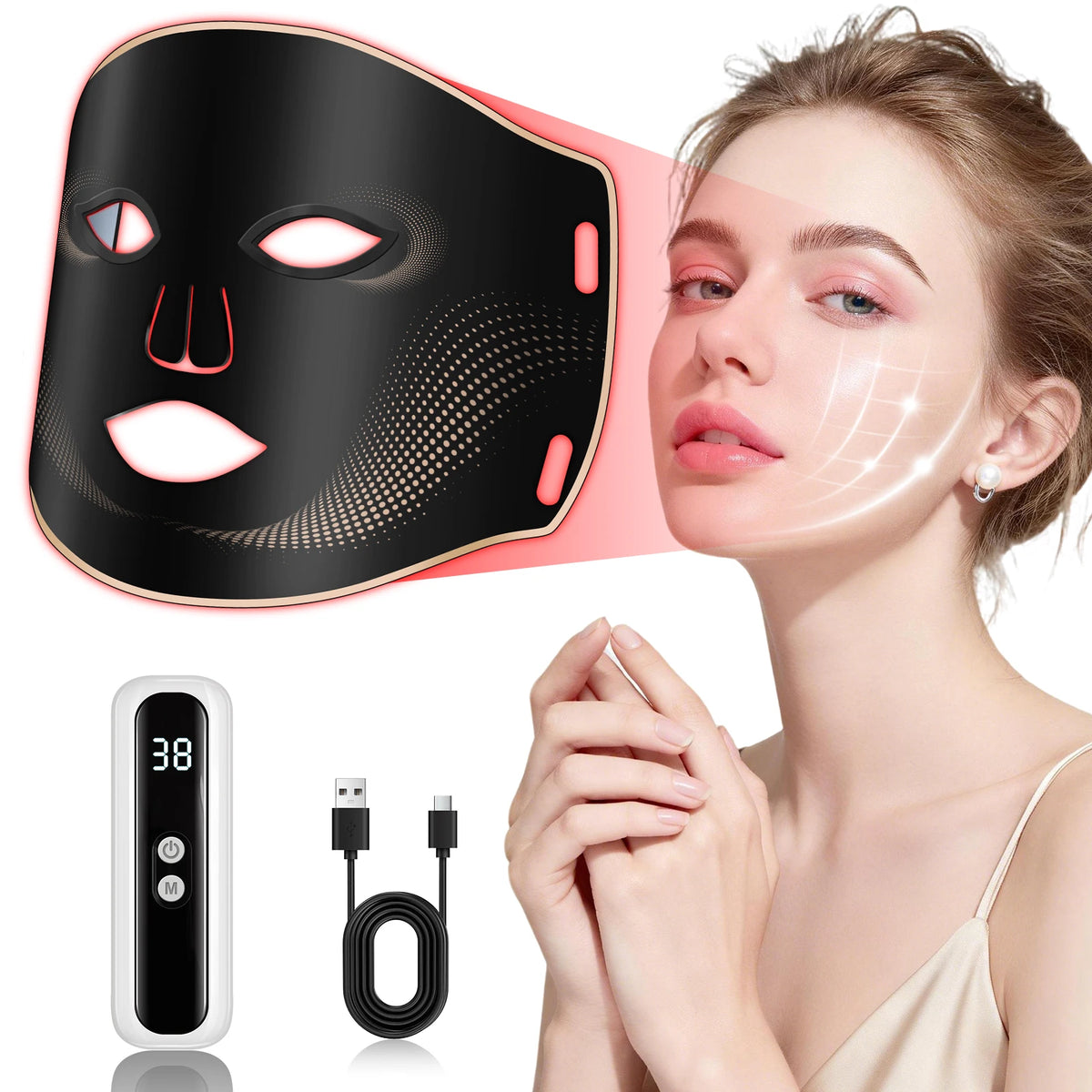 7-Color LED Facial Rejuvenation Mask
