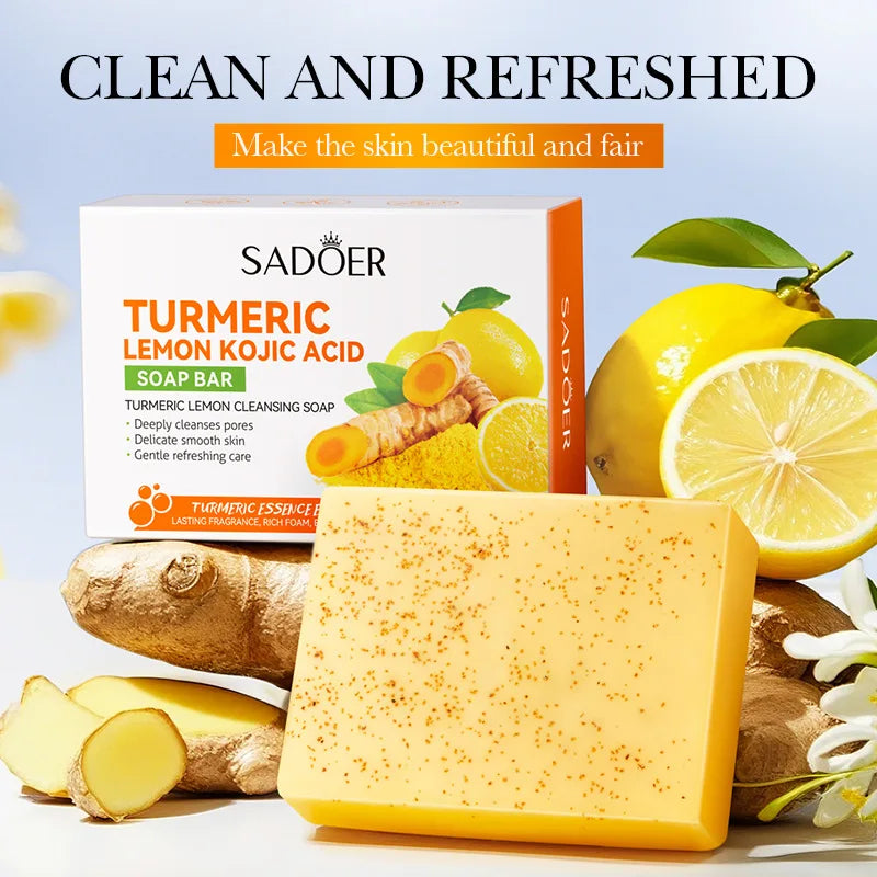 Turmeric and Lemon Brightening Cleansing Soap Bar