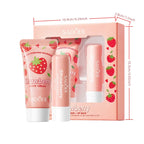 Strawberry Nourishing Hand Cream and Lip Balm Duo Set
