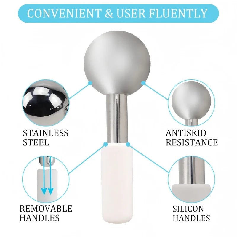Stainless Steel Cooling Face Globes for Puffiness and Wrinkles