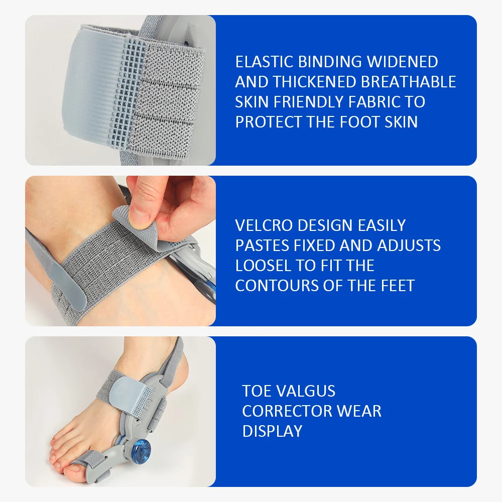 Adjustable Bunion Corrector for Pain Relief and Toe Alignment