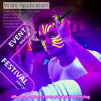 UV Neon Glow-in-the-Dark Face and Body Paint Kit