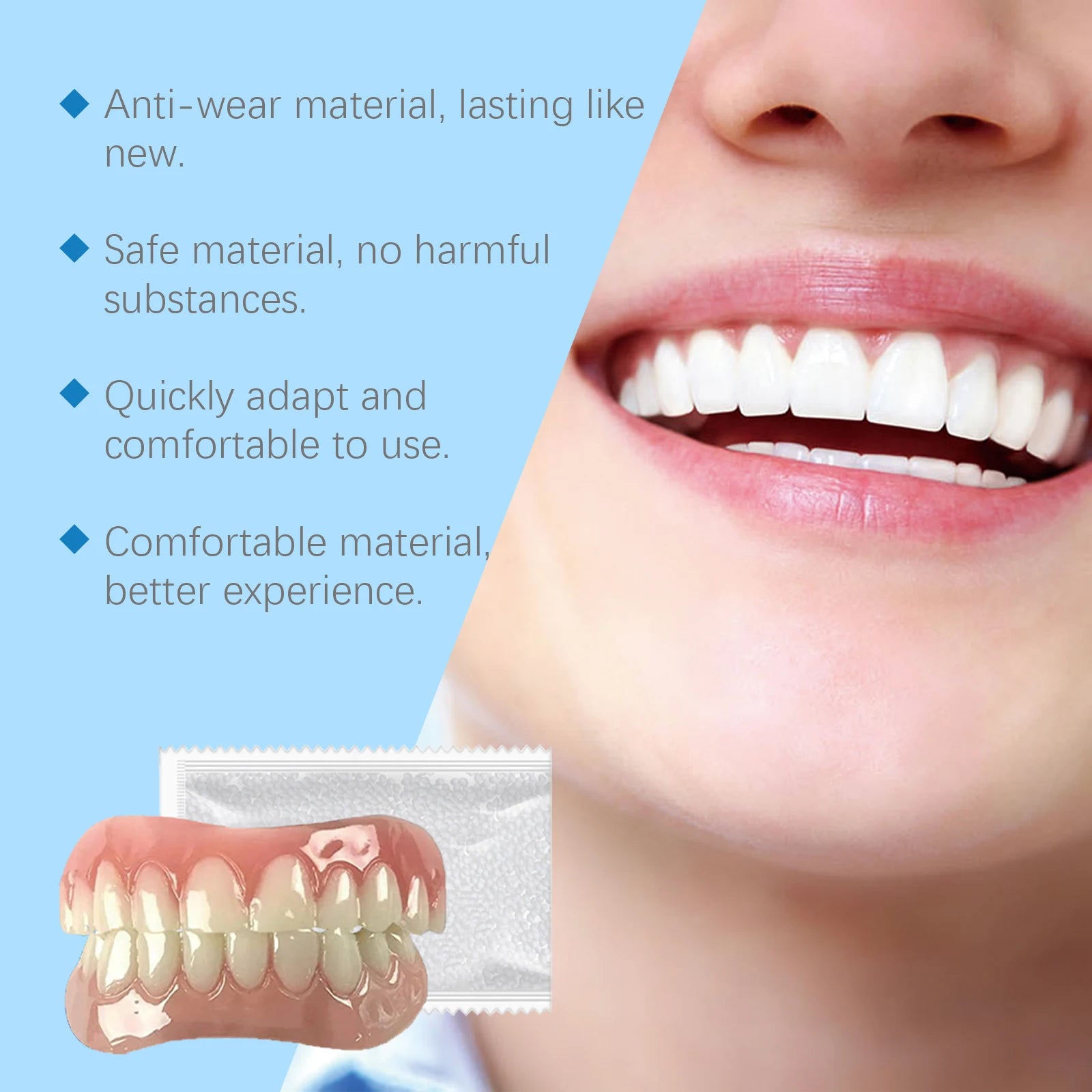 Comfortable Silicone Denture Set for Natural Smile - 13
