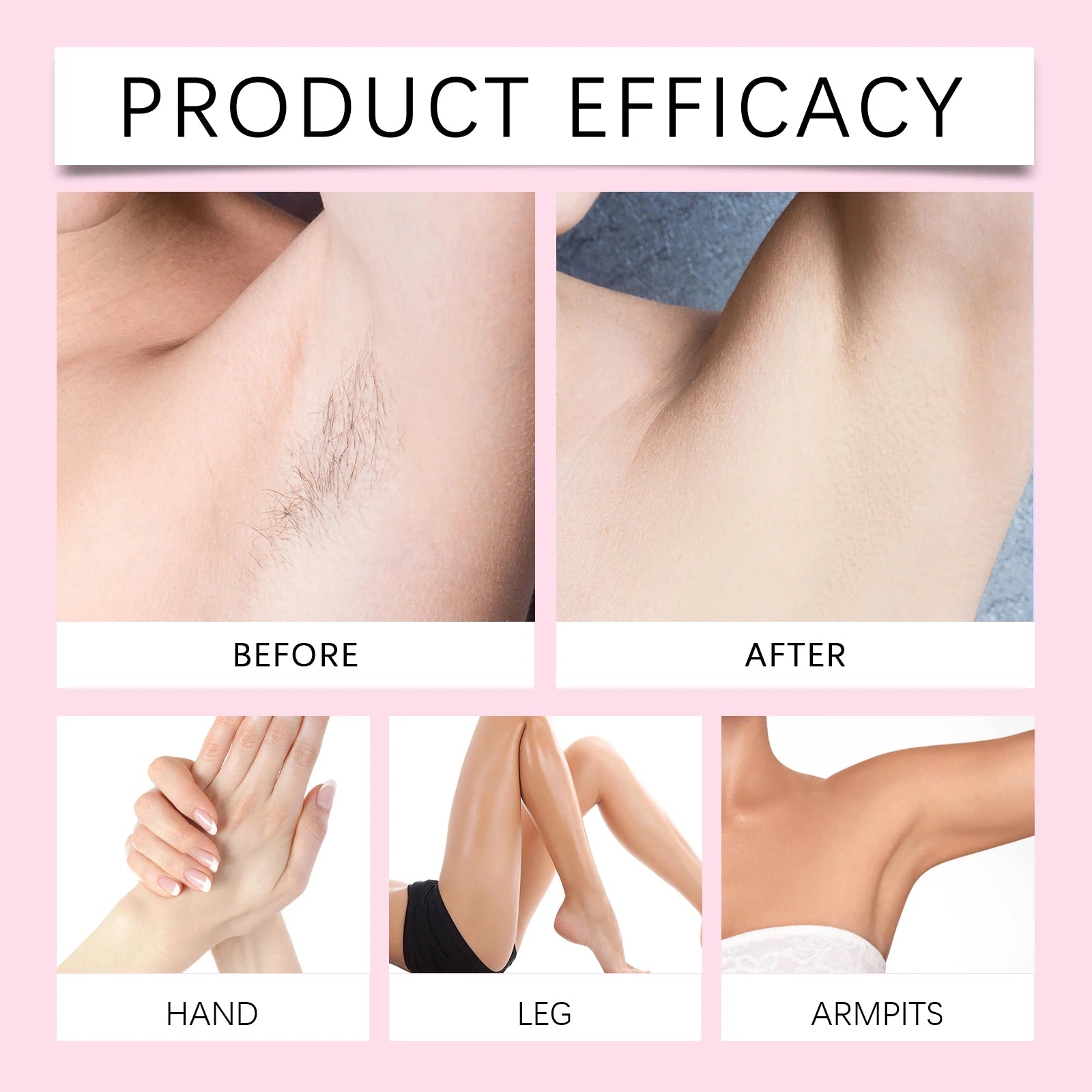 Painless Gentle Hair Removal Cream for Sensitive Skin - 4