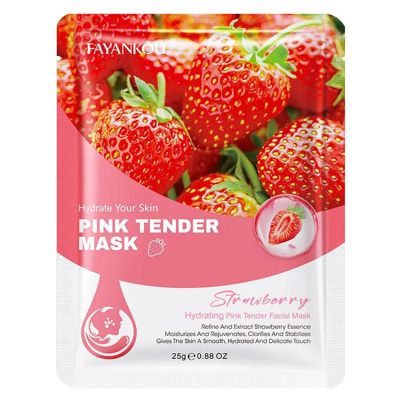 10-Piece Fruit Essence Hydrating and Brightening Facial Mask Set