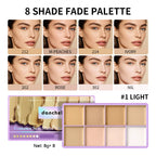 8-Color Professional Cream Concealer and Contour Palette