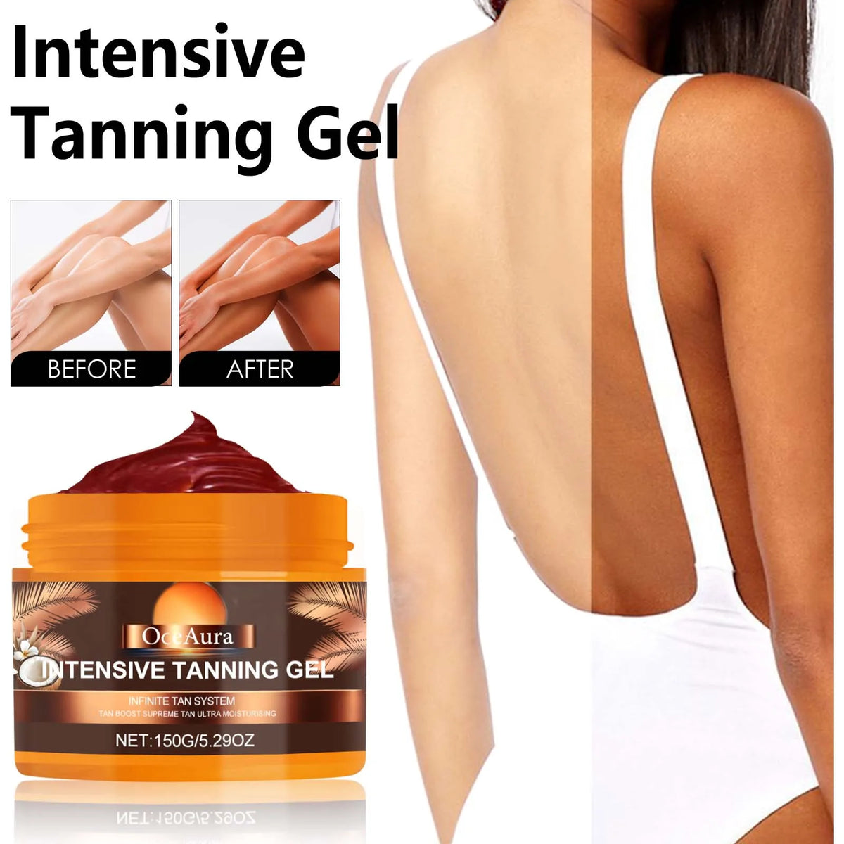 Intensive Tanning Gel for Natural Sun-Kissed Skin