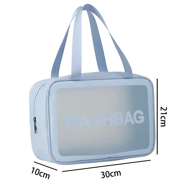 Waterproof Transparent Travel Toiletry and Cosmetic Organizer Bag