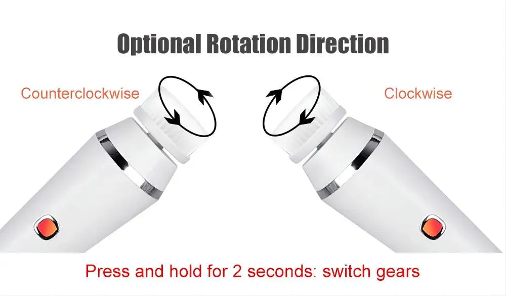 4-in-1 Electric Facial Cleansing Brush and Massager