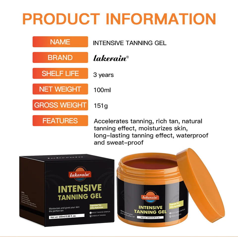 Intensive Tanning Accelerator Gel for Sun-Kissed Skin