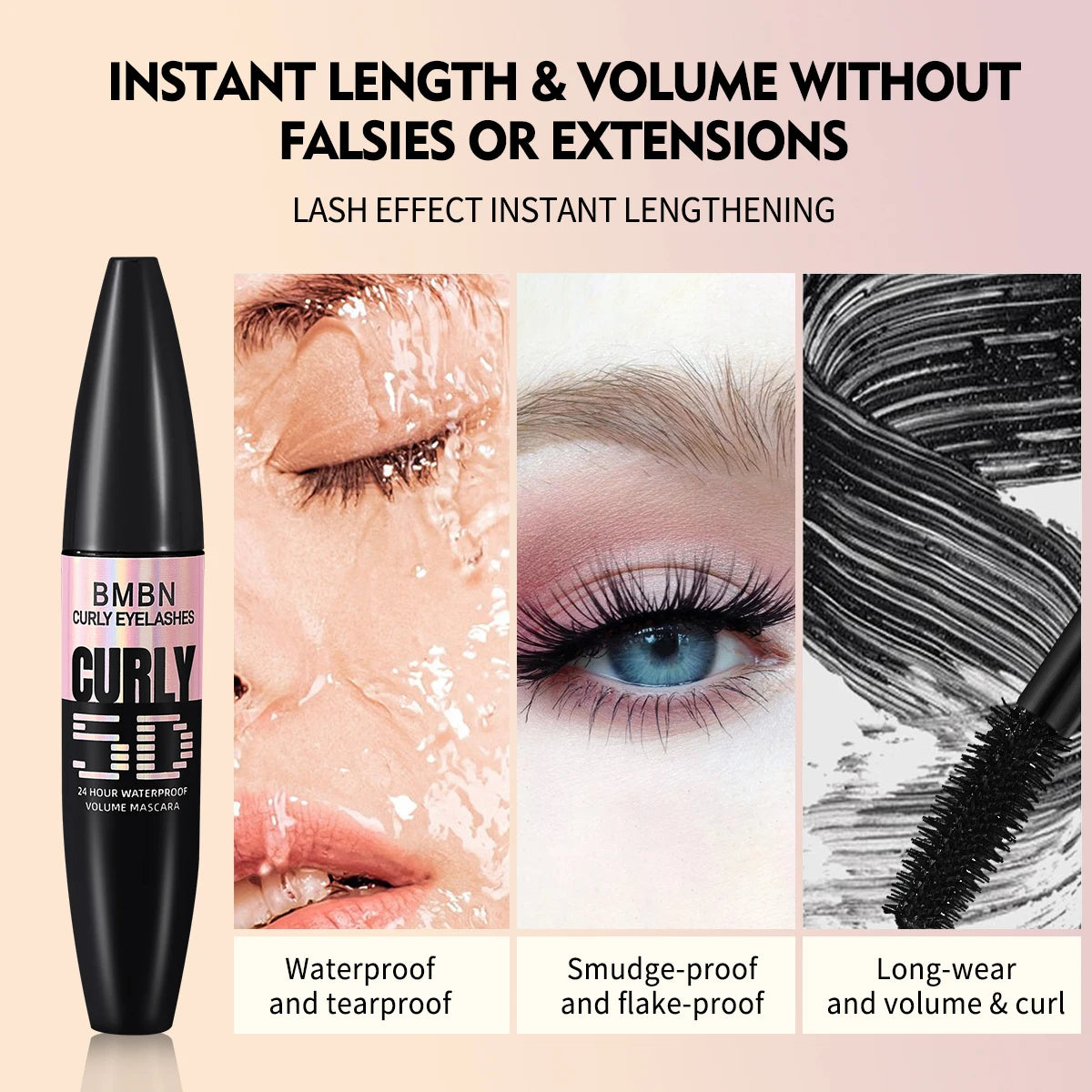 Waterproof 5D Volume and Curling Mascara