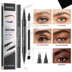 Double-Ended Waterproof Liquid Eyebrow Pen