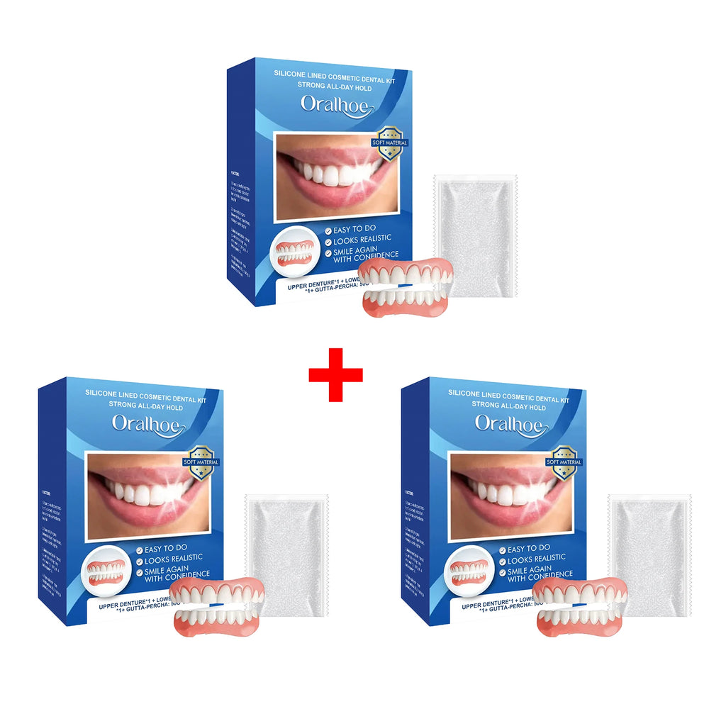 Instant Cosmetic Smile Veneers for Upper and Lower Teeth