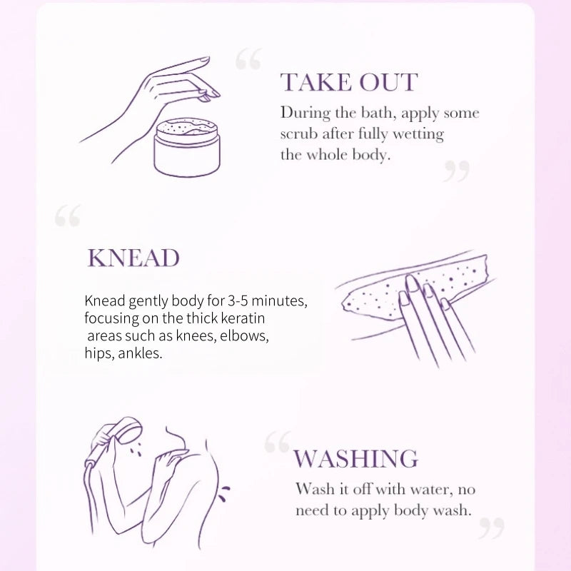 Grape Exfoliating Bath Salt Scrub for Smooth Glowing Skin