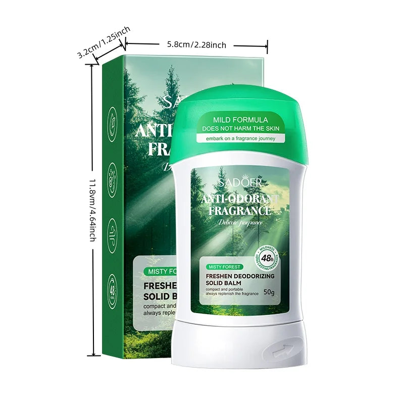 Solid Deodorant Balm for Daily Odor Control