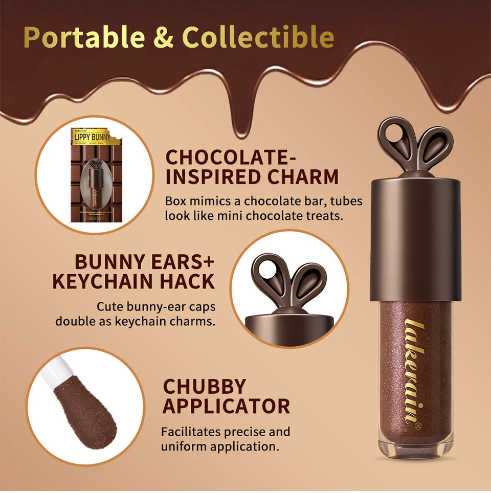 Moisturizing Chocolate Shimmer Lip Gloss - 12