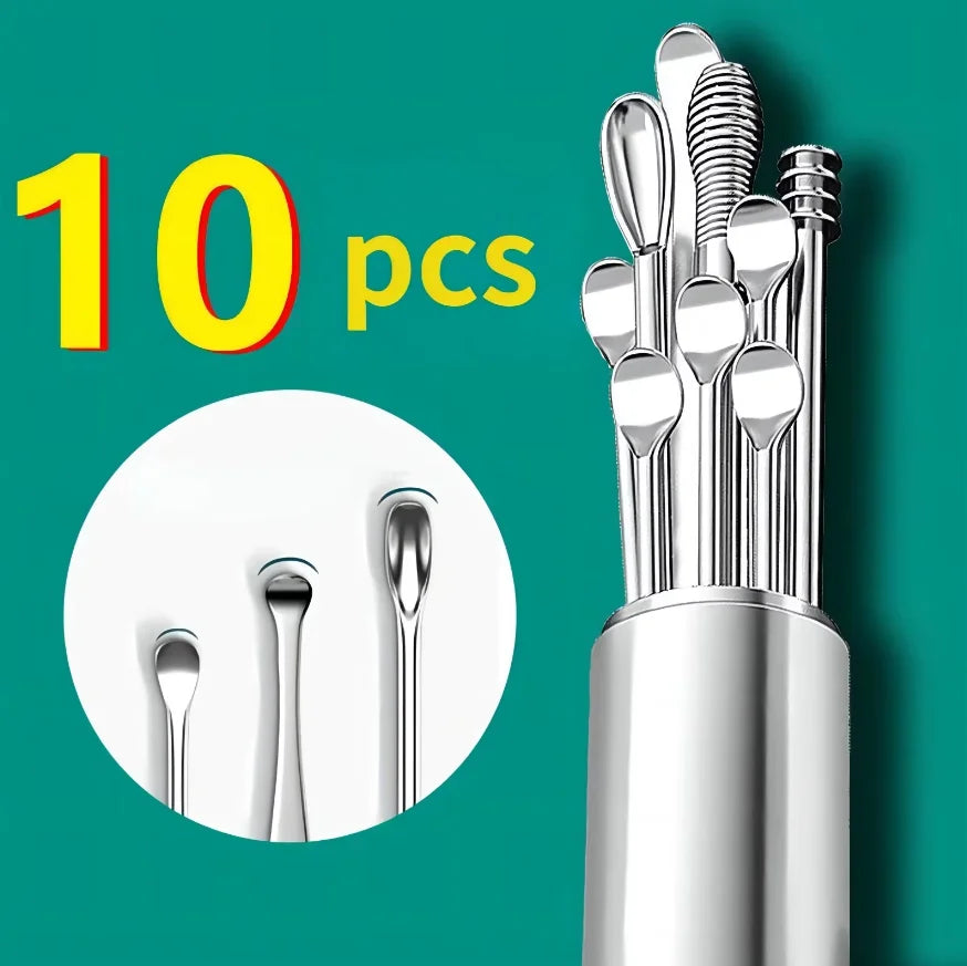 Stainless Steel Ear Wax Removal Tool Kit