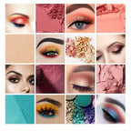 40-Color Professional Eyeshadow Palette with Makeup Brush Set