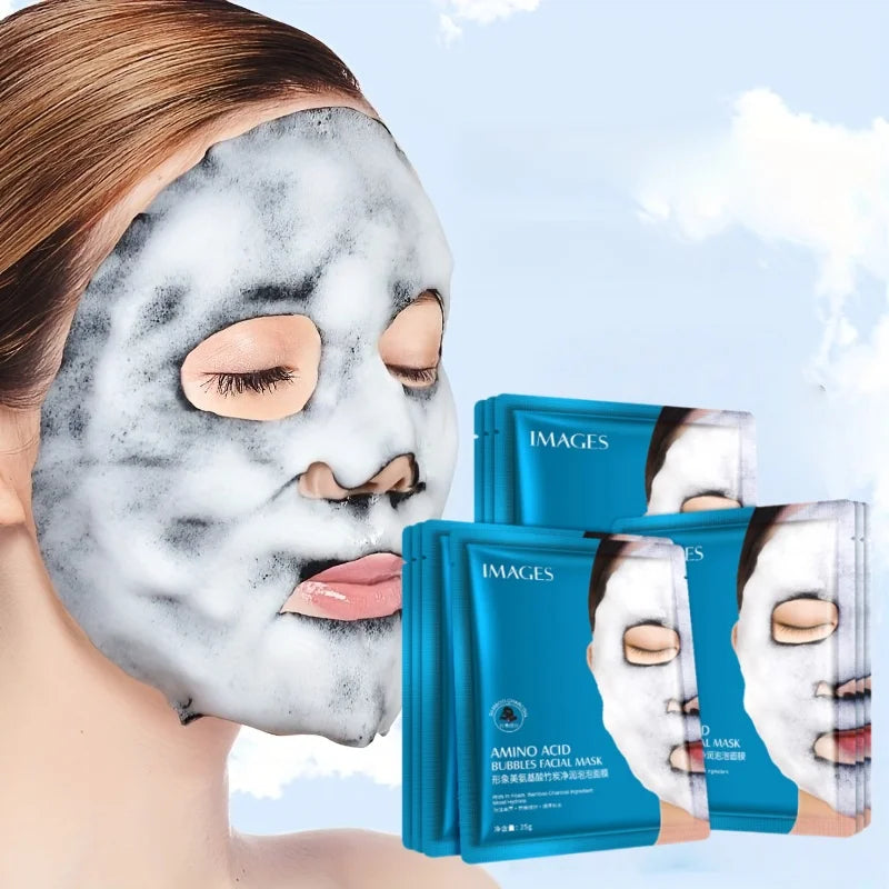 Bamboo Charcoal Bubble Cleansing Mask for Deep Pore Detox