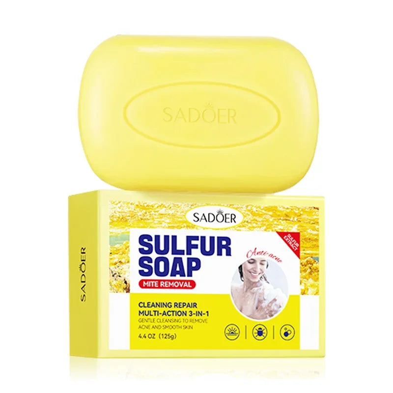 Sulfur Anti-Acne and Mite Removing Facial Soap