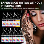 Long-Lasting Temporary Black Henna Tattoo Gel for Body Art