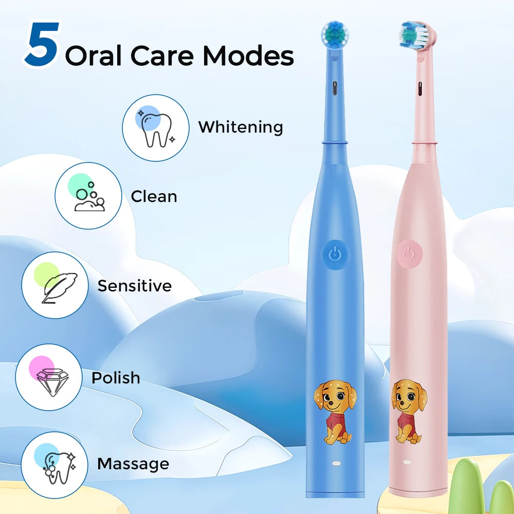 Rechargeable Sonic Electric Toothbrush for Kids - 8