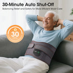 Heated Vibrating Waist Massage Belt for Back Pain Relief