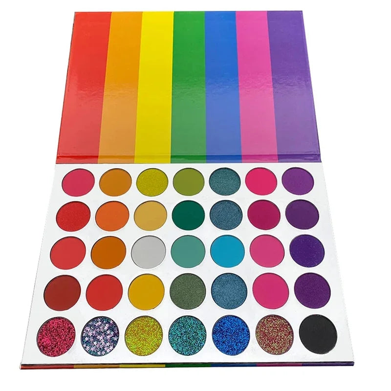 35-Color Professional Eyeshadow Palette for Long-Lasting Makeup