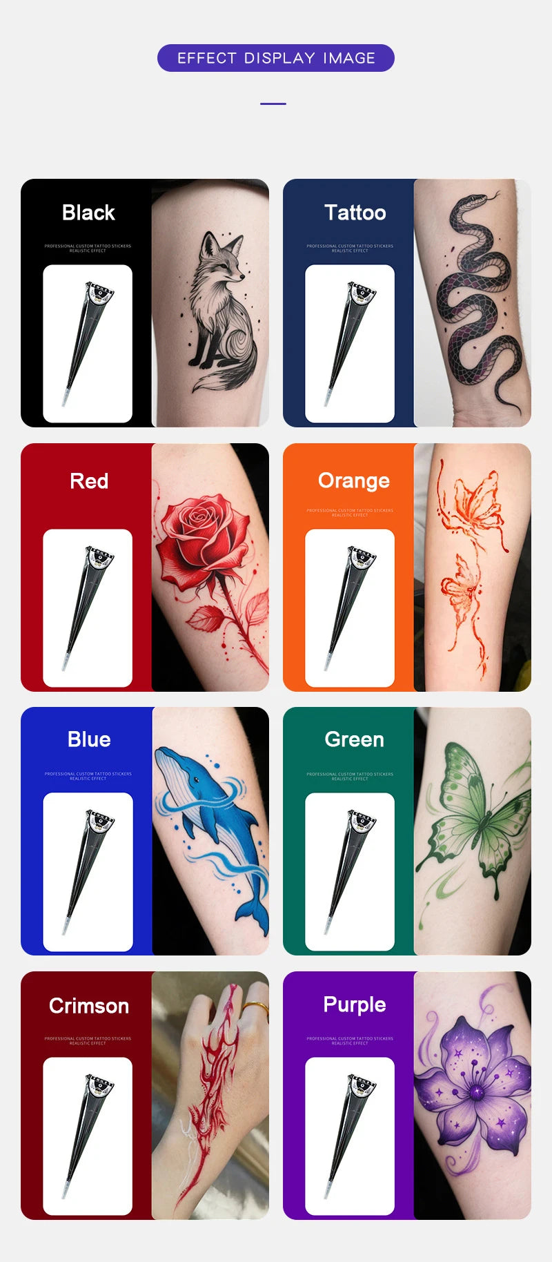Temporary Henna Body Art Tattoo Paste Cone