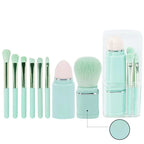8-Piece Retractable Travel Makeup Brush Set