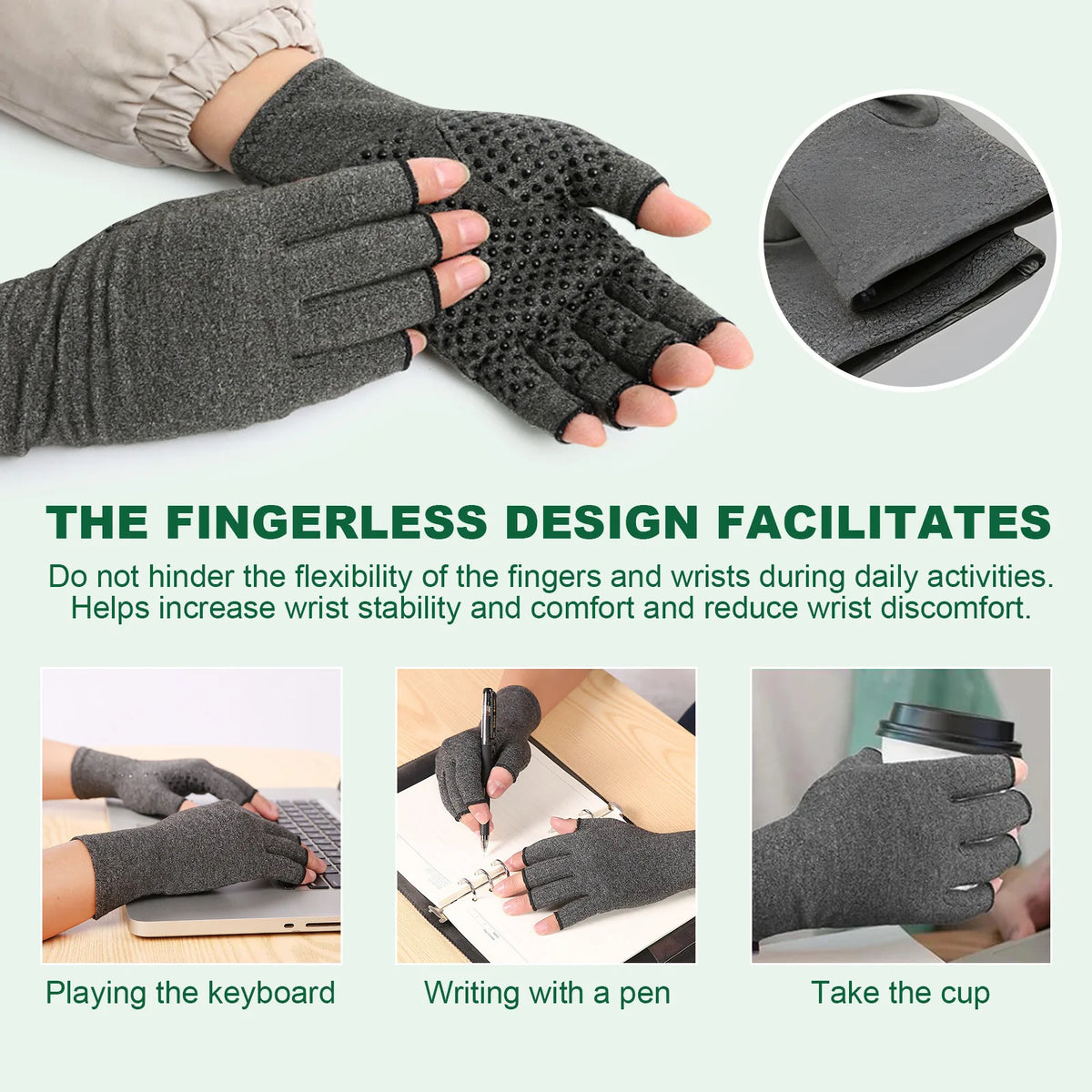 Magnetic Compression Gloves for Arthritis and Joint Pain Relief