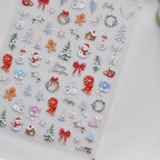 Festive Christmas Holiday Nail Art Decals