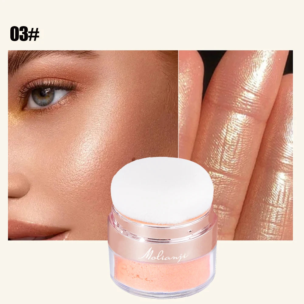 Waterproof Face and Body Shimmer Highlighter Powder